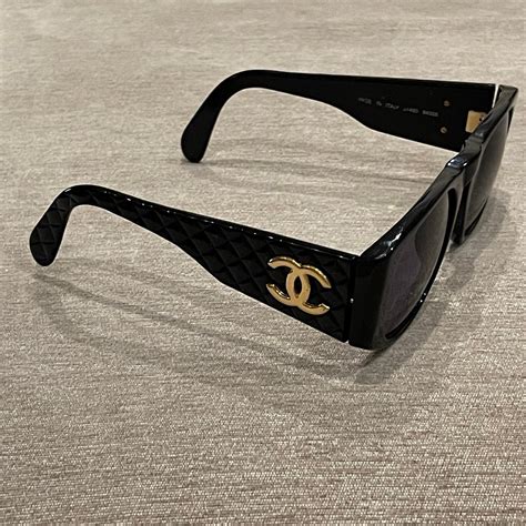 etsy vintage black chanel sunglasses|authentic chanel sunglasses sale.